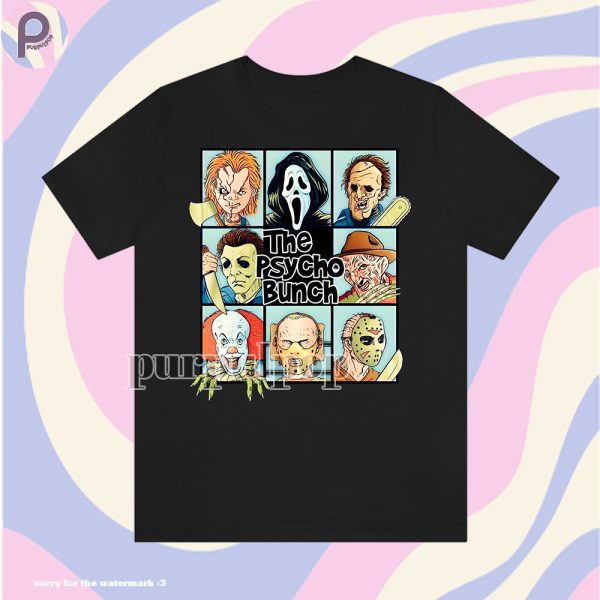 Psycho Bunch Horror Movies Killer Shirt