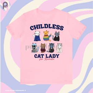 Childless Cat Lady For Kamala Harris Shirt