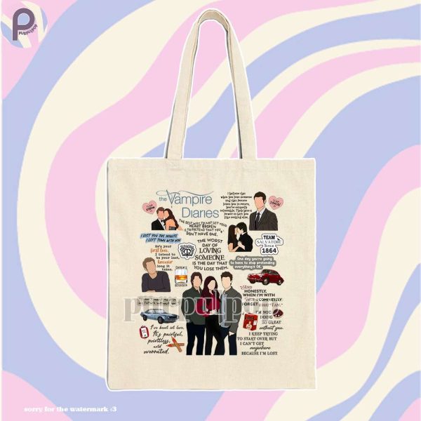 The Vampire Diaries Quote Tote Bag