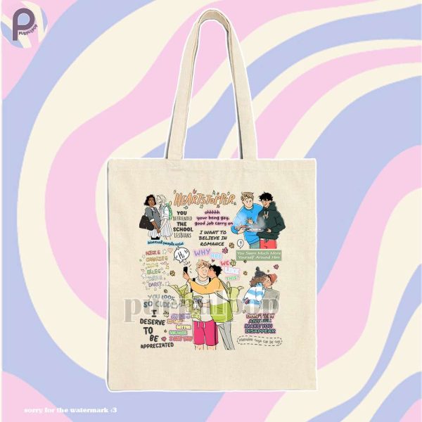 Heartstopper Quote Tote Bag