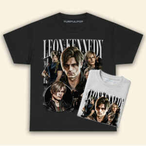 Leon Kenedy Resident Evil Game Retro Shirt