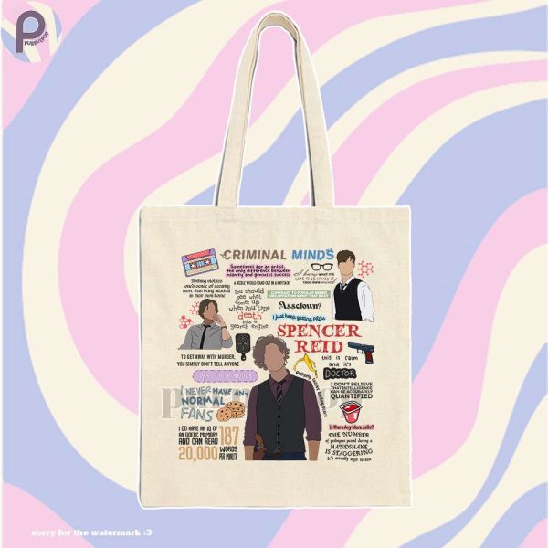 Spencer Reid Quote Tote Bag