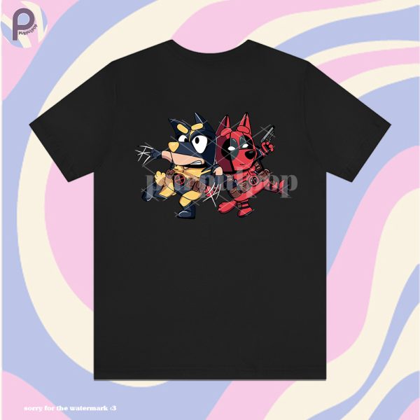 Bluey Deadpool Wolverine Shirt