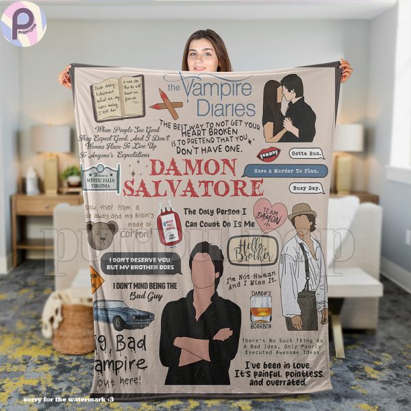 Damon Salvatore Blanket