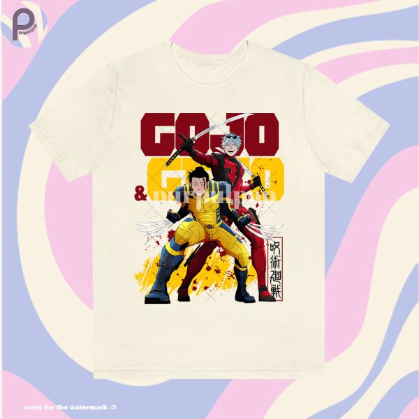 Gojo Geto Deadpool Wolverine Shirt