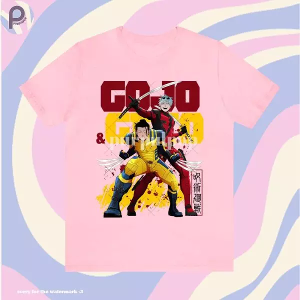 Gojo Geto Deadpool Wolverine Shirt