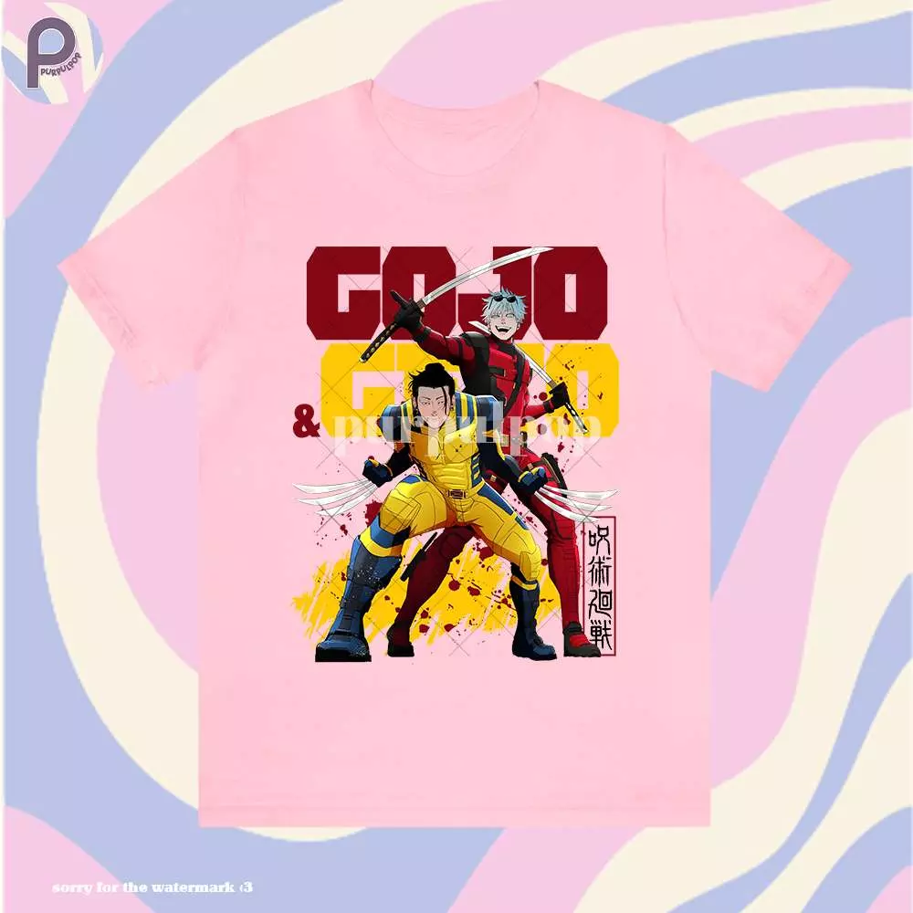 Gojo Geto Deadpool Wolverine Shirt