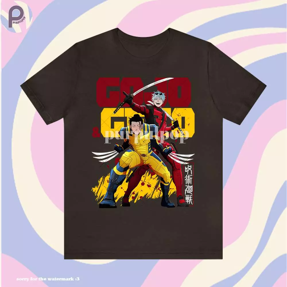 Gojo Geto Deadpool Wolverine Shirt