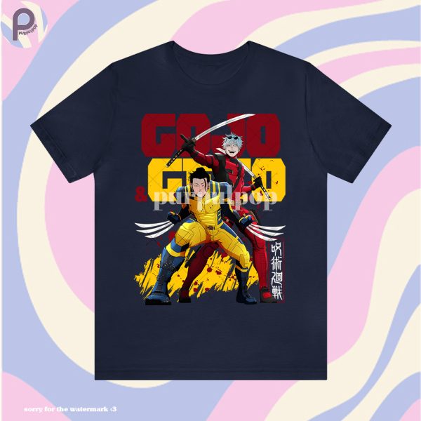 Gojo Geto Deadpool Wolverine Shirt