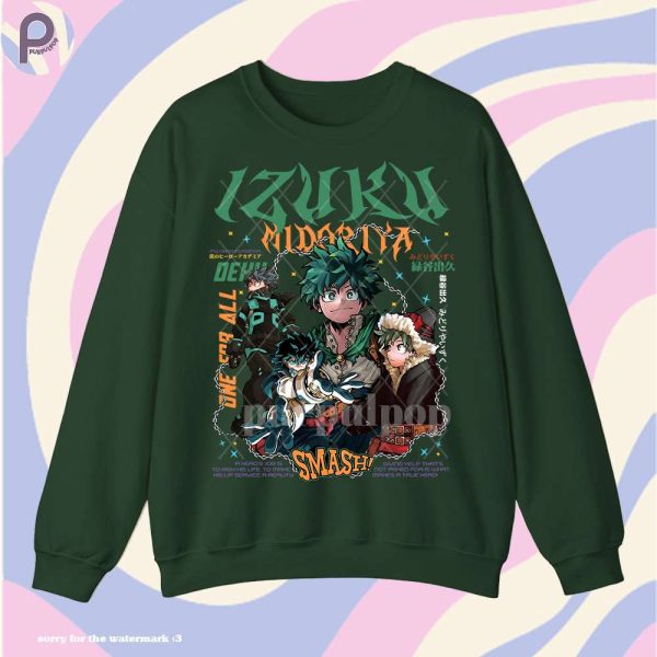 Deku Izuku Midoriya Chain Shirt