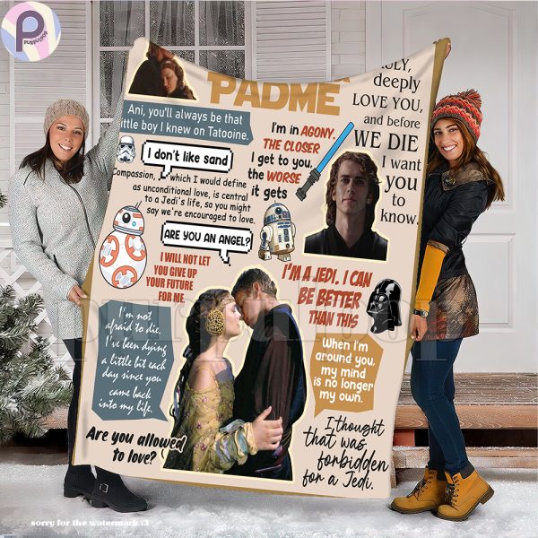 Anakin Padme Star Wars Blanket