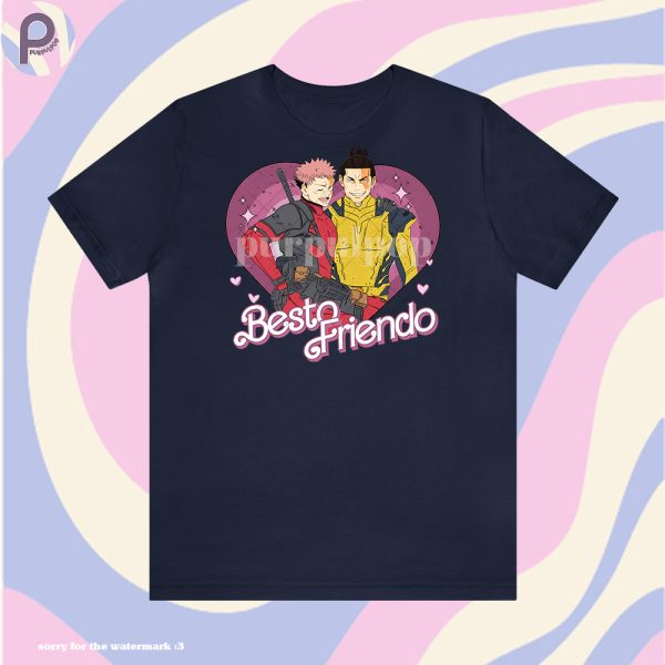 Besto Friendo Yuji Todo Deadpool Wolverine Shirt