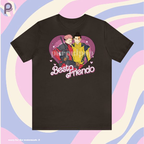 Besto Friendo Yuji Todo Deadpool Wolverine Shirt