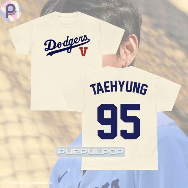 Dodgers Taehyung 7 V BTS Baseball Shirt
