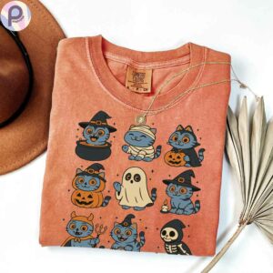Derpy Tiger Halloween Costume Pumpkin Shirt