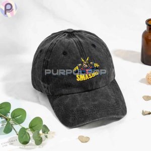 Smash All Might MHA Embroidered Washed Hat