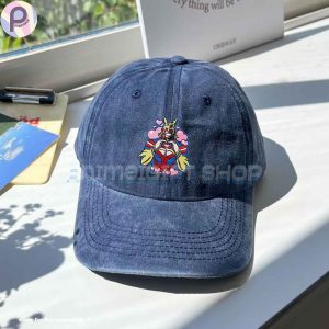All Might Cute MHA Embroidered Washed Hat