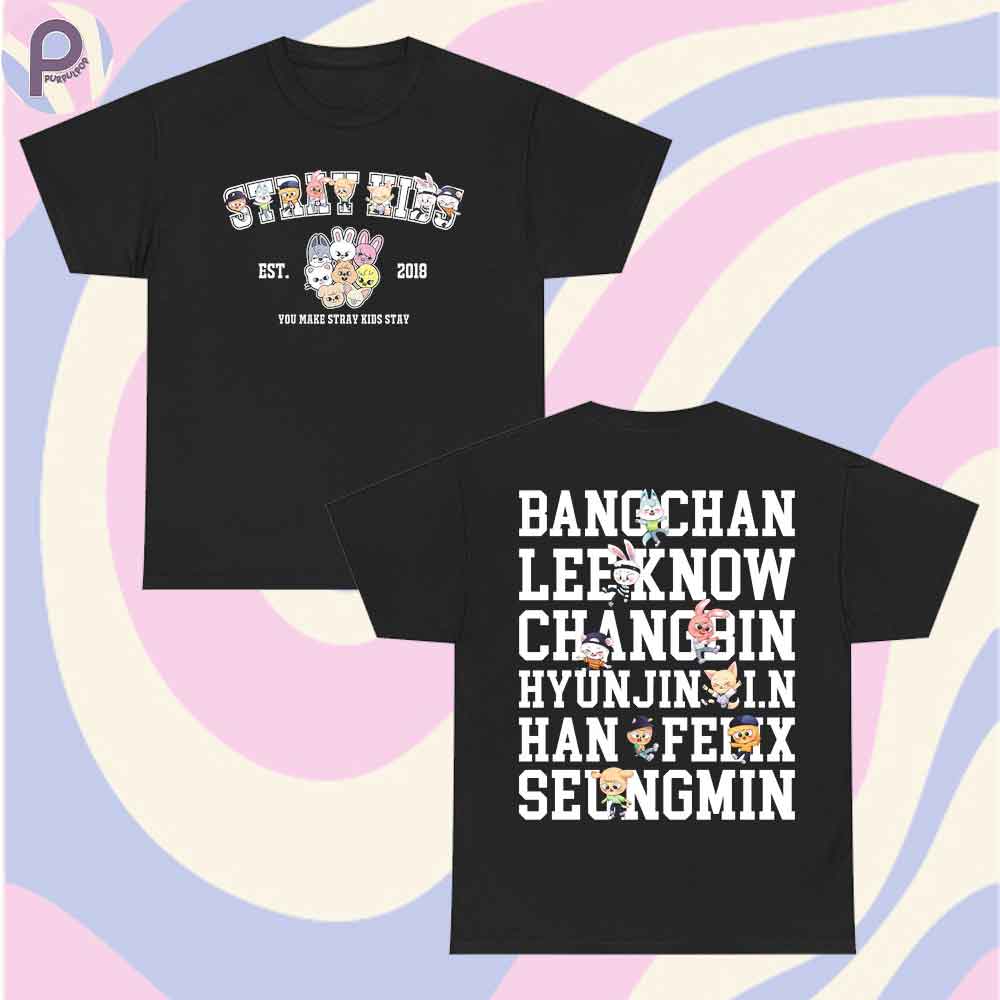 Stray Kid Member Names SKZoo Kpop Shirt Stray Kid Member Names SKZoo Kpop Shirt