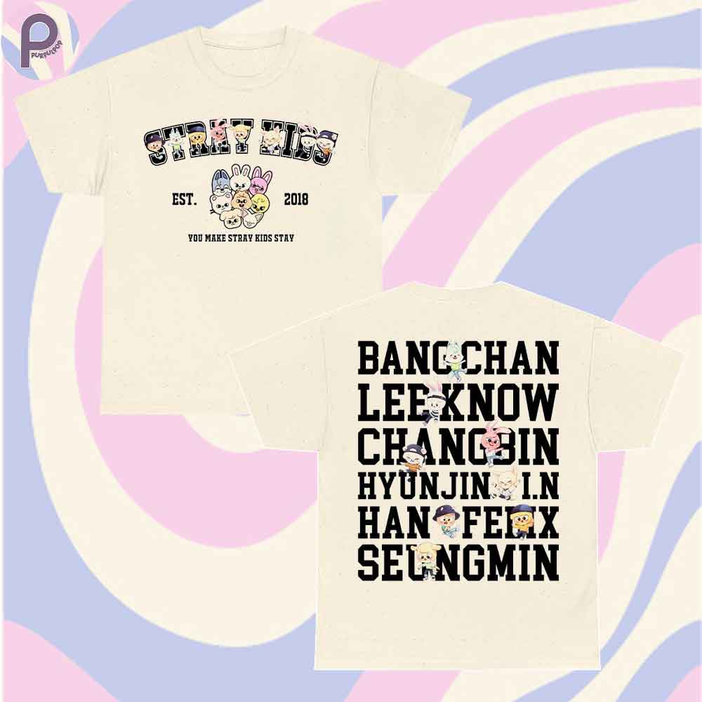 Stray Kid Member Names SKZoo Kpop Shirt Stray Kid Member Names SKZoo Kpop Shirt