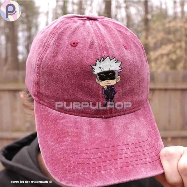 Gojo Satoru JJK Embroidered Washed Hat