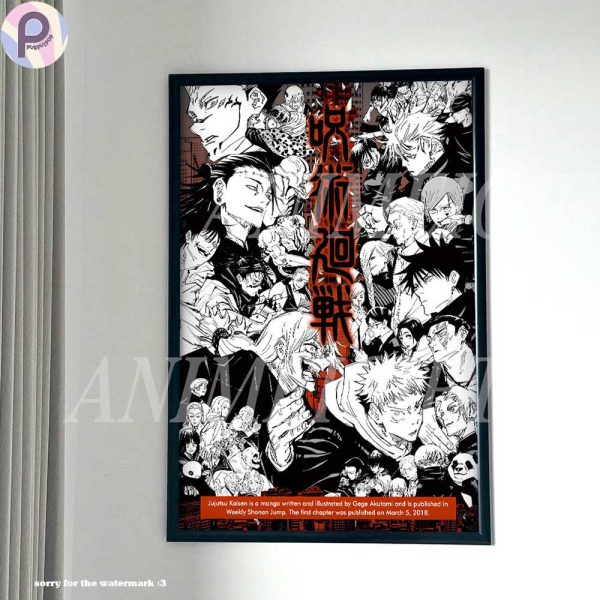 Jujutsu Kaisen JJK Anime Poster