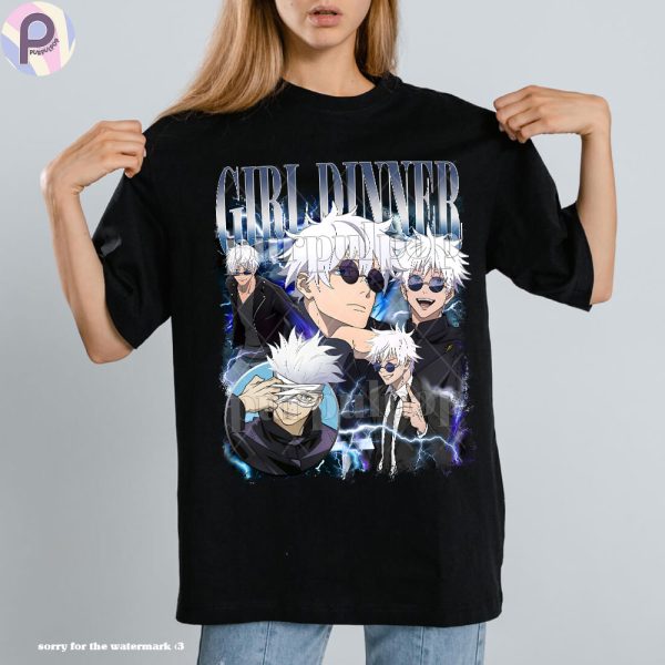 Satoru Gojo Girl Dinner Jujutsu Kaisen JJK Shirt