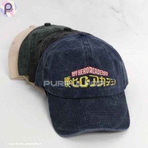 My Hero Academia Logo Embroidered Washed Hat