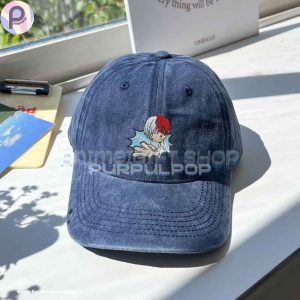 Shoto Todoroki MHA Embroidered Washed Hat