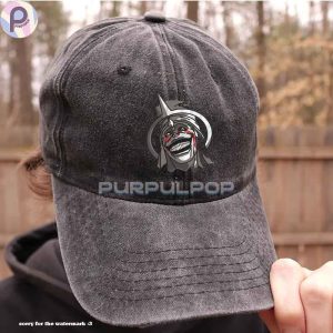 Solo Leveling God Statue Embroidered Washed Hat