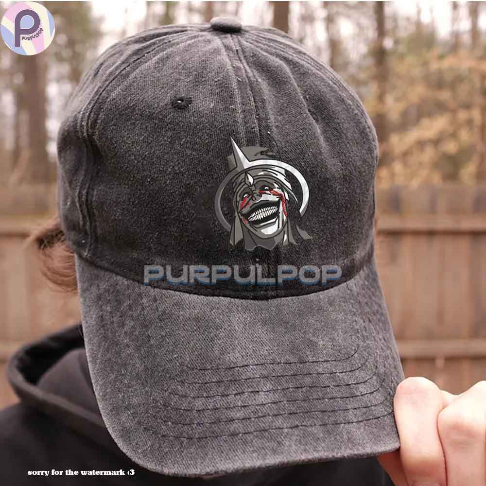 Solo Leveling God Statue Embroidered Washed Hat Solo Leveling God Statue Embroidered Washed Hat