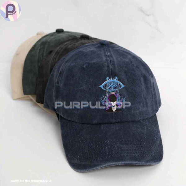 Solo Leveling Sung Jin Woo Embroidered Washed Hat