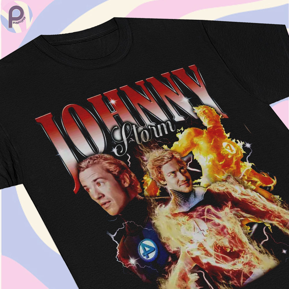 Johnny Storm Fantastic 4 First Step Shirt Johnny Storm Fantastic 4 First Step Shirt
