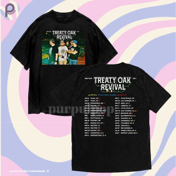 Treaty Oak Revival Tour 2025 Shirt