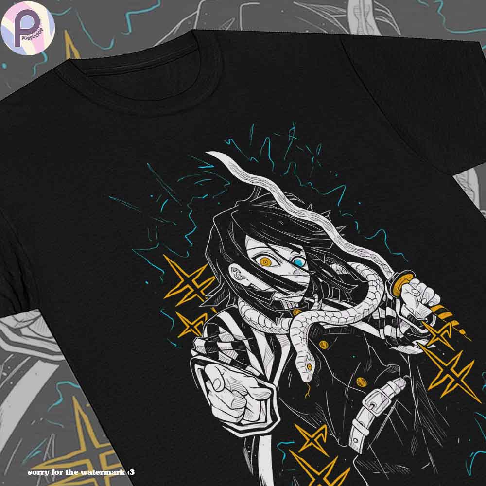 Obanai Iguro Kitmesu no Yaiba Shirt Obanai Iguro Kitmesu no Yaiba Shirt