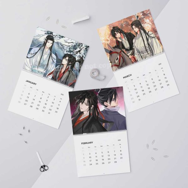 MDZS Lan Wangji Wei Wuxian 2025 Calendar