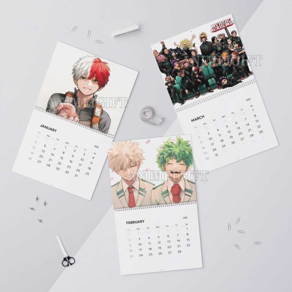 My Hero Academia MHA 2025 Calendar