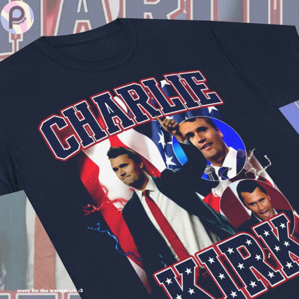 Tribute Charlie Kirk Shot RIP Patriotic Shirt