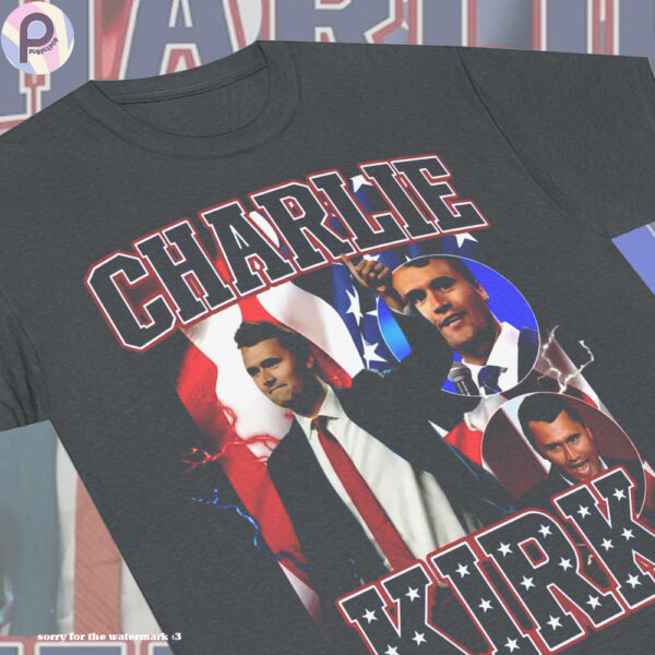 Tribute Charlie Kirk Shot RIP Patriotic Shirt