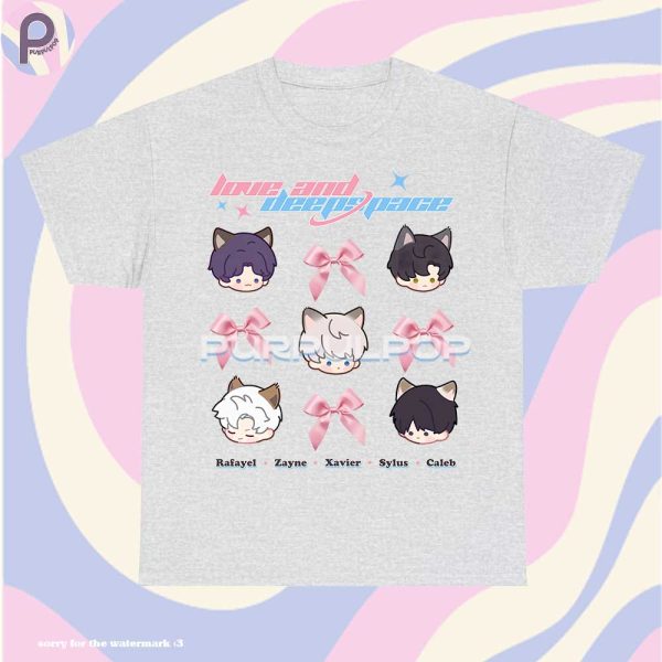 Love and Deepspace Chibi Ribbon Bow Y2K Shirt