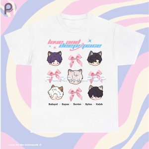 Love and Deepspace Chibi Ribbon Bow Y2K Shirt