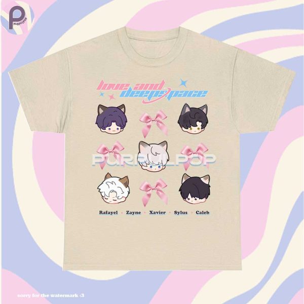 Love and Deepspace Chibi Ribbon Bow Y2K Shirt