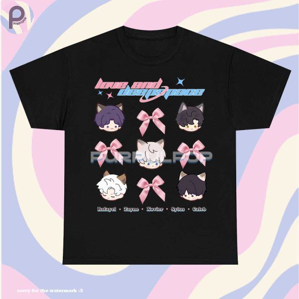 Love and Deepspace Chibi Ribbon Bow Y2K Shirt