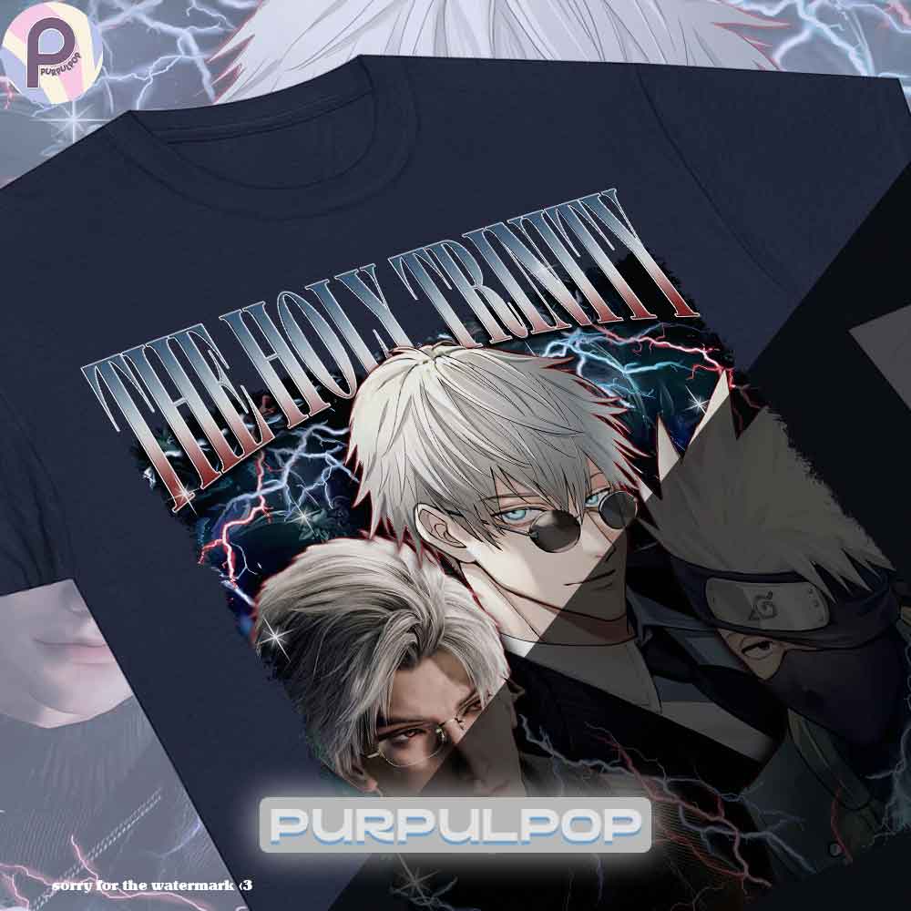 The Holy Trinity Gojo Sylus Kakashi Shirt The Holy Trinity Gojo Sylus Kakashi Shirt