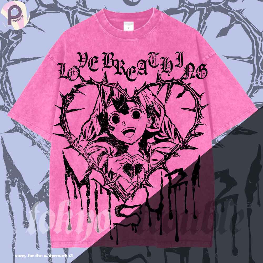 Tokyo Trouble Mitsuri Metal Heart Washed Shirt Tokyo Trouble Mitsuri Metal Heart Washed Shirt