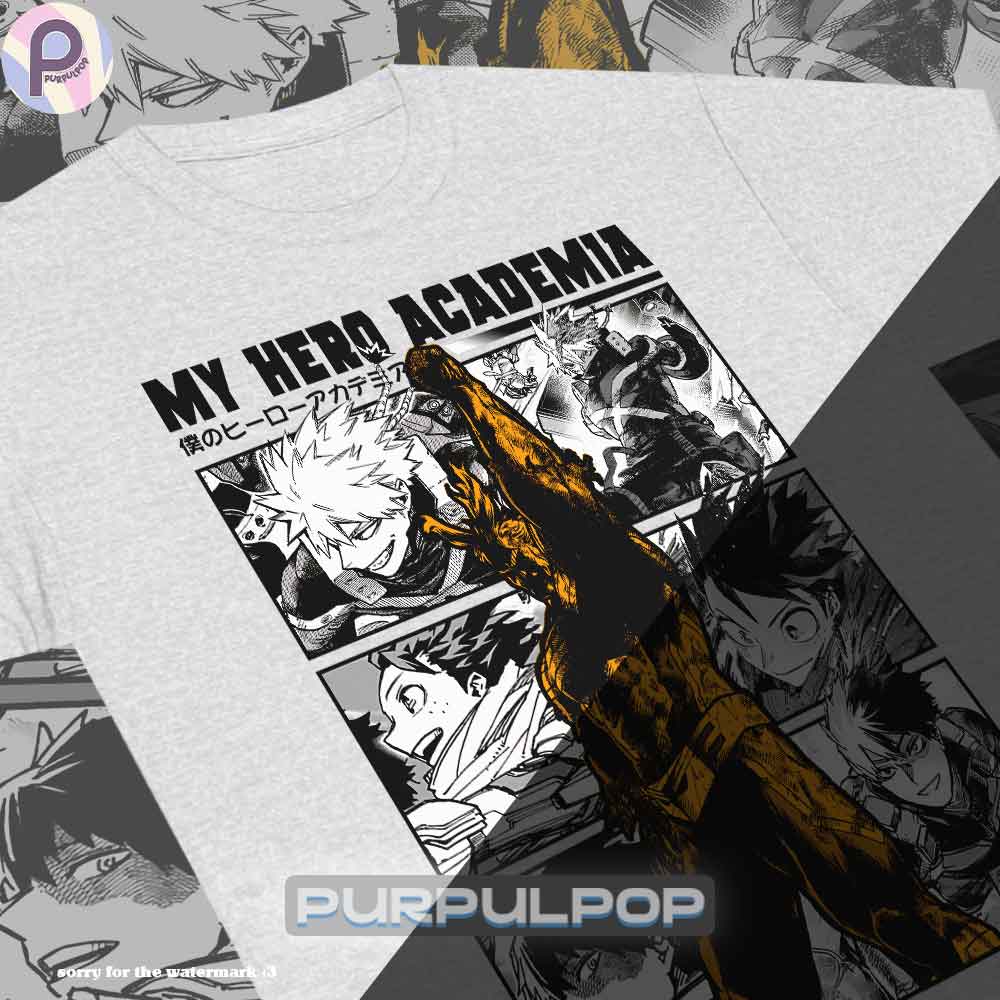 New Bakugo Deku Allmight My Hero Academia MHA Shirt New Bakugo Deku Allmight My Hero Academia MHA Shirt