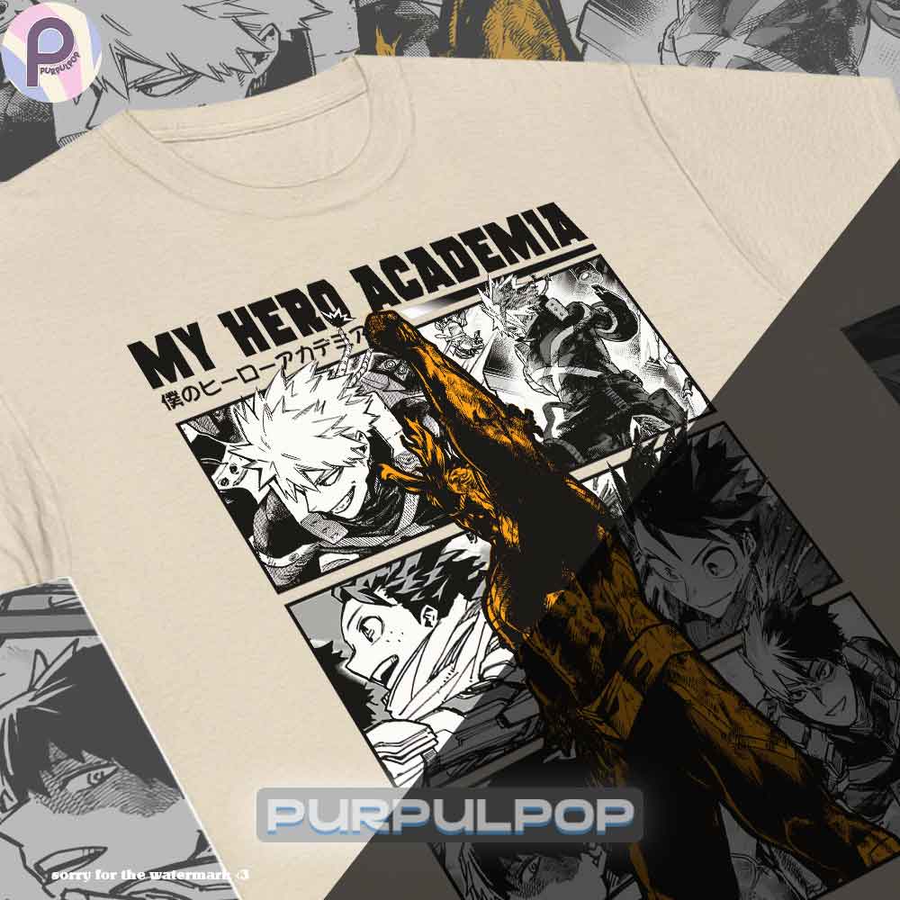 New Bakugo Deku Allmight My Hero Academia MHA Shirt New Bakugo Deku Allmight My Hero Academia MHA Shirt