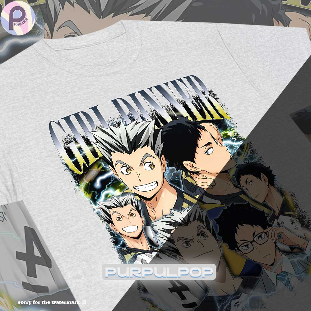 Bokuto Akaashi Haikyuu Baseball Anime Girl Dinner Shirt Bokuto Akaashi Haikyuu Baseball Anime Girl Dinner Shirt