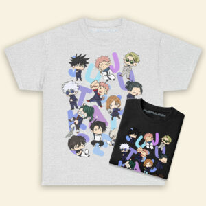 Jujutsu Kaisen Chibi Art JJK Anime Manga Shirt
