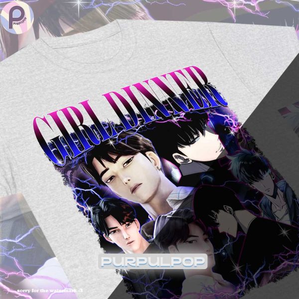 KPop Demon Hunters Saja Jinu Sung Jin Woo Solo Leveling Shirt