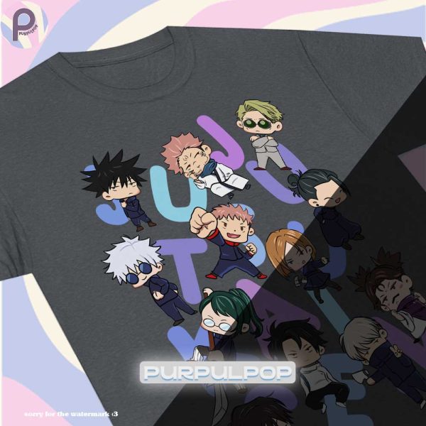 Jujutsu Kaisen Chibi Art JJK Anime Manga Shirt